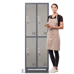 Locker Casillero Metálico 2 Cuerpos 4 Puertas con patasss 0