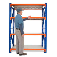 Estante acero 1,5x2 mt 4 bandejas Color Capacidad 800 kg 0