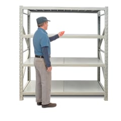 Estante acero 2x2 mt 4 bandejas Gris Capacidad 800 kg 0