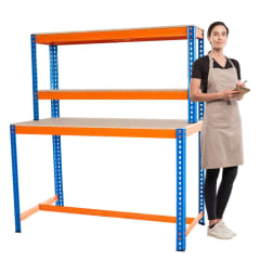 Mesón Banco de Trabajo para Taller 120x60x167 cm.