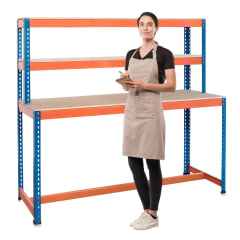 Mesón Banco de Trabajo para Taller 180x60x167 cm.