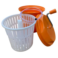 Centrifugador Secador de Verduras Capacidad 12 Lts - Naranjo.