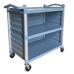 Carro Multiuso Plástico Grande Cerrado 100x50x92 Gris