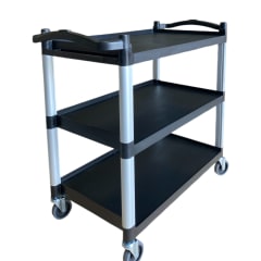 Carro Multiuso Plástico Grande 100x50x92 Negro