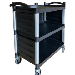 Carro Multiuso Plástico Cerrado 83x41x85 Negro 0