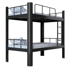 Camarote una Plaza Acero 90x200 cm Negro