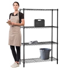 Estante Acero Pintado 4 bandejas 90x35x150 cm. Capacidad 480 kg.