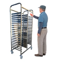 Carro Bandejero Acero Inox. 40 Bandejas Casino 35x45 cm.