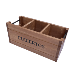 Bandeja de Madera para cubiertos 30x13 Cm.