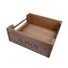Bandeja Especiero de Madera para aliños 22x22 Cm.