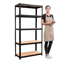 Estante 90x40x180 cm Acero Pintado 5 Band. 875 Kg