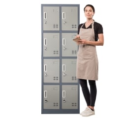 Locker Casillero Metálico 2 Cuerpos 8 Puertas