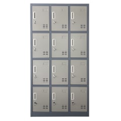 Locker Casillero Metalico 3 Cuerpos 12 Puertas