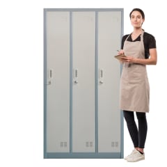 Locker Casillero Metalico 3 Cuerpos 3 Puertas