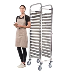 Carro Bandejero 15 Bandejas GN 1/1. Acero Inox.
