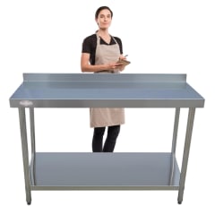 Meson Muro 100% Inoxidable 180x60x85(+6) cm