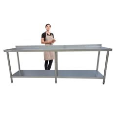 Meson Muro 100% Inoxidable 240x60x85(+6) cm