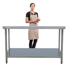 Meson Centro 100% Inoxidable 180x60x85 cm