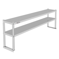 Plateo o Pasa Platos Doble 180x30x60 Cm Acero Inoxidable