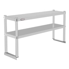 Plateo o Pasa Platos Doble 90x30x60 Cm Acero Inoxidable