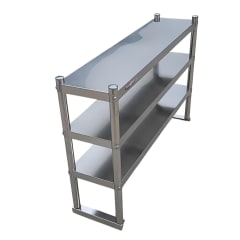 Plateo o Pasa Platos Triple 120x30x75 Cm Acero Inoxidable