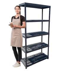 Estante Plastico 91x45x183 cm. 5 Bandejas removibles