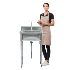 Lavafondos Acero Inoxidable 60x60x90 cm. Con Grifería 0