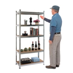 Estante Acero Galvanizado 70x30x150 cm. Cap 875 Kg