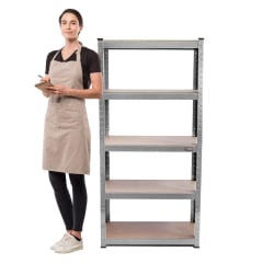 Estante Acero Galvanizado 70x30x150 cm. Cap 875 Kg