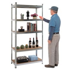 Estante Acero Galvanizado 90x40x180 cm. Cap 875 Kg