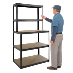 Mesa Banco de Trabajo con Repisas Acero 100x60x180 cm.