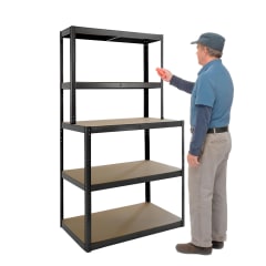 Banco de Trabajo con Repisas Acero 100x60x180 cm.