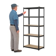 Estante 70x30x150 cm Acero Pintado 5 Band. 750 Kg