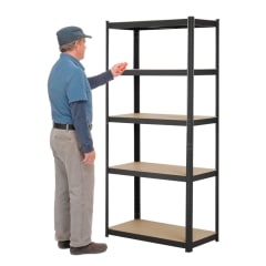 Estante Acero Pintado 90x40x180 cm 5 Band. 875 Kg