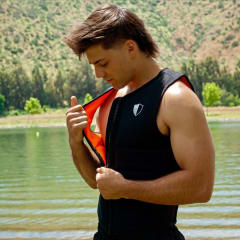 Chaleco de Impacto 2025 Black-Orange Men's