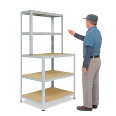 Banco de Trabajo Acero Galvanizado 100x60x180 cm.