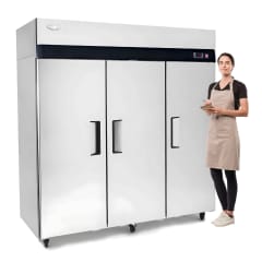 Refrigerador Dual 1380 lt. 3 Puertas Acero Inoxidable 0