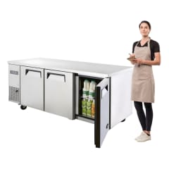 Meson Refrigerado 180 Cm Acero Inox. 3 Ptas 510 Lt