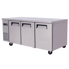 Meson Refrigerado 180 Cm Acero Inox. 3 Ptas 510 Lt