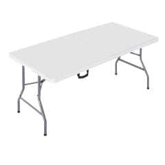 Mesa Plegable Rectangular Blanca 152 x 71 cm.