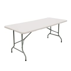 Mesa Plegable Rectangular Blanca 180 x 74 cm.