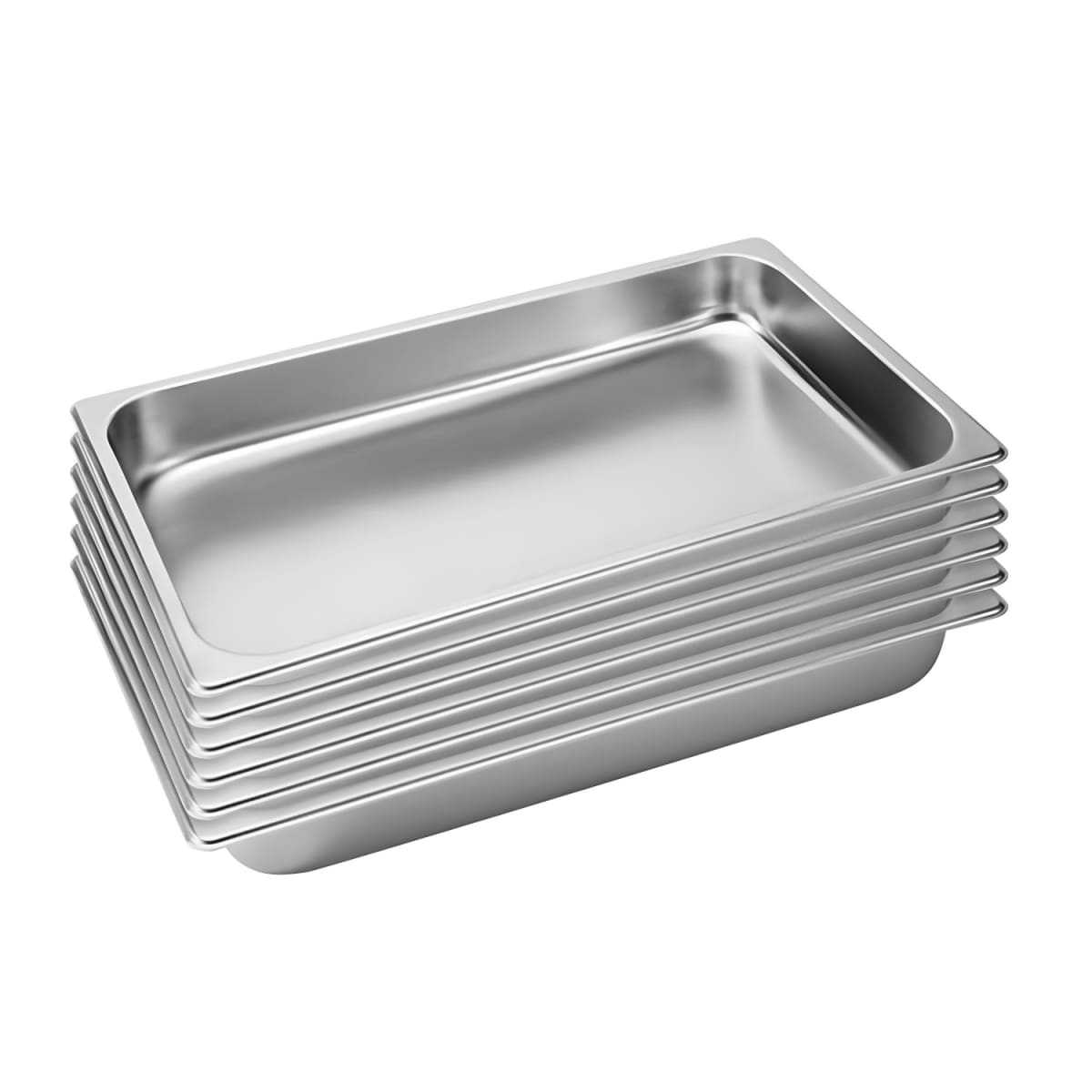 Pack 6 Depositos Gastro GN 1/1 x 65 mm Acero Inox4