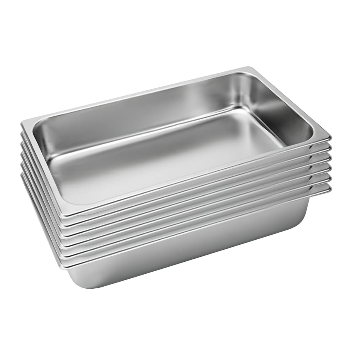 Pack 6 Depositos Gastro GN 1/1 x 100 mm Acero Inox4