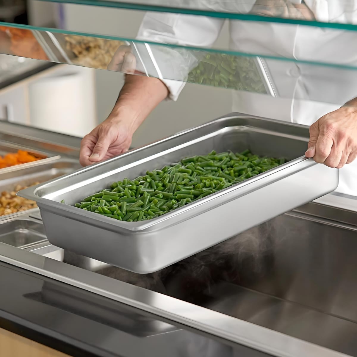 Pack 6 Depositos Gastro GN 1/1 x 100 mm Acero Inox3