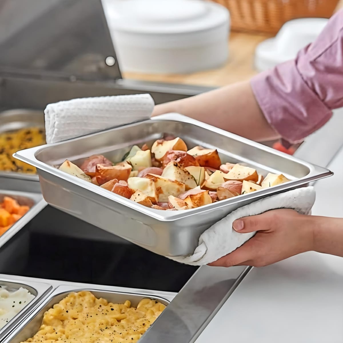 Pack 6 Depositos Gastro GN 1/2 x 65 mm Acero Inox3