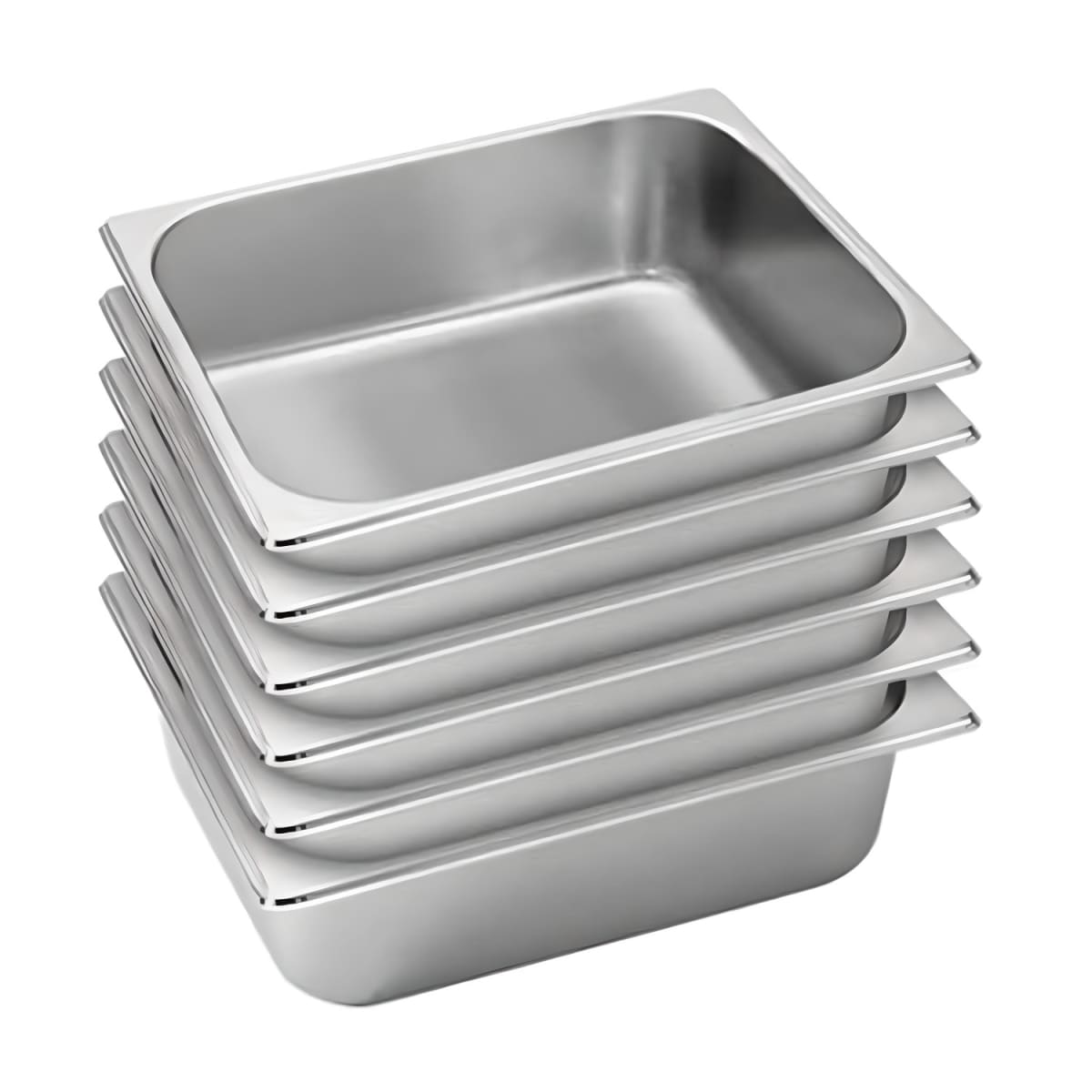 Pack 6 Depositos Gastro GN 1/2 x 100 mm Acero Inox4