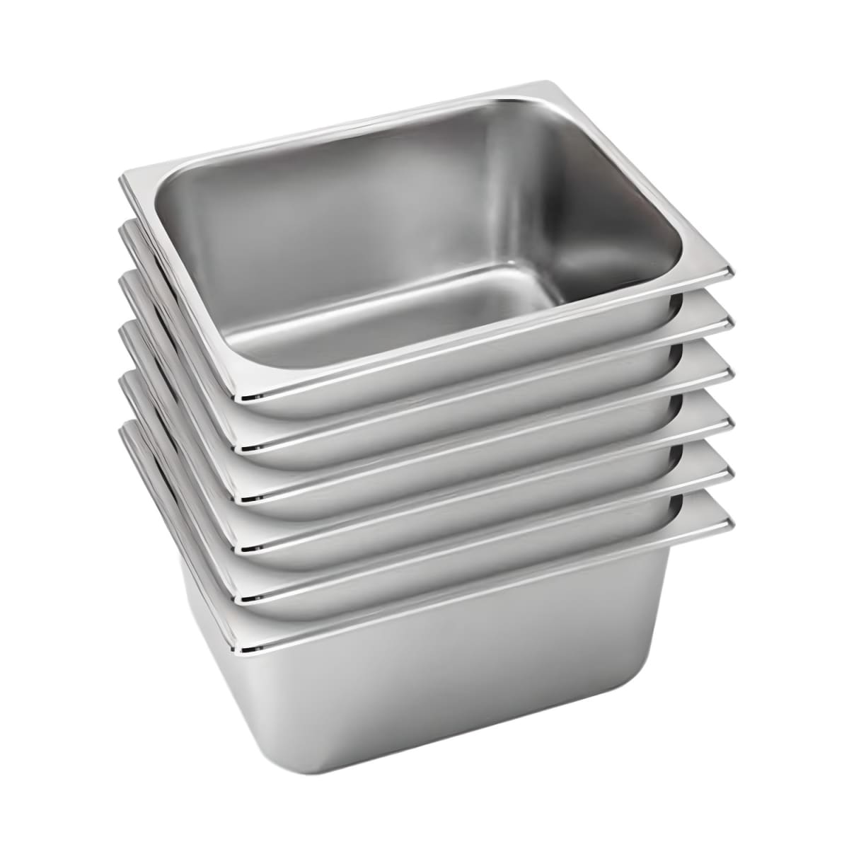 Pack 6 Depositos Gastro GN 1/2 x 150 mm Acero Inox4
