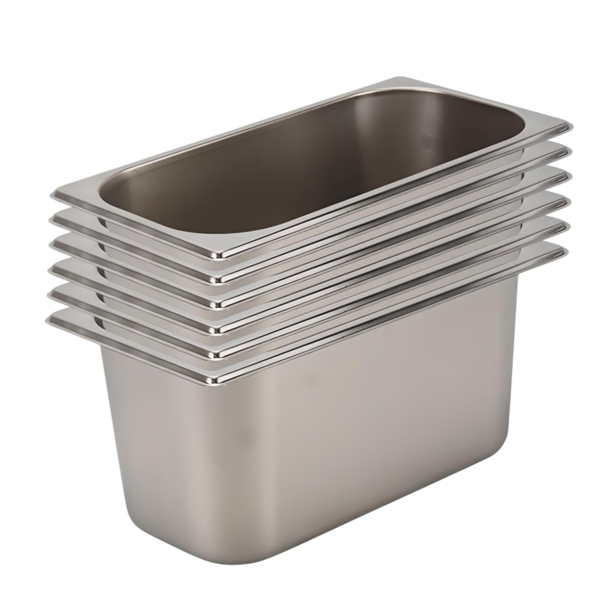Pack 6 Depositos Gastro GN 1/3 x 150 mm Acero Inox4