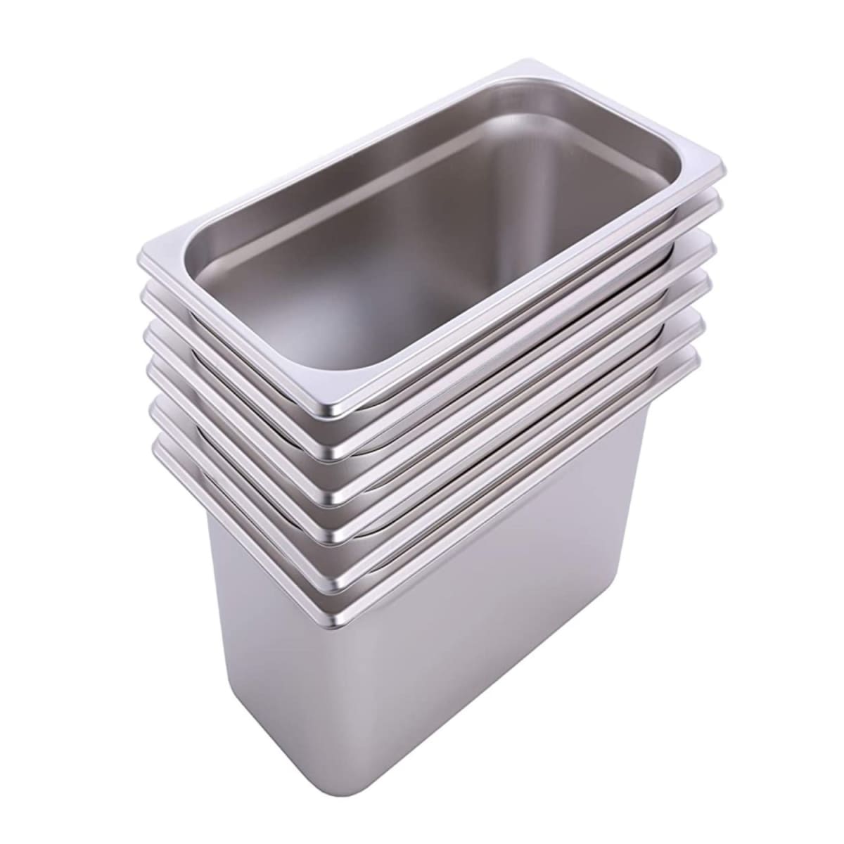 Pack 6 Depositos Gastro GN 1/4 x 150 mm Acero Inox2