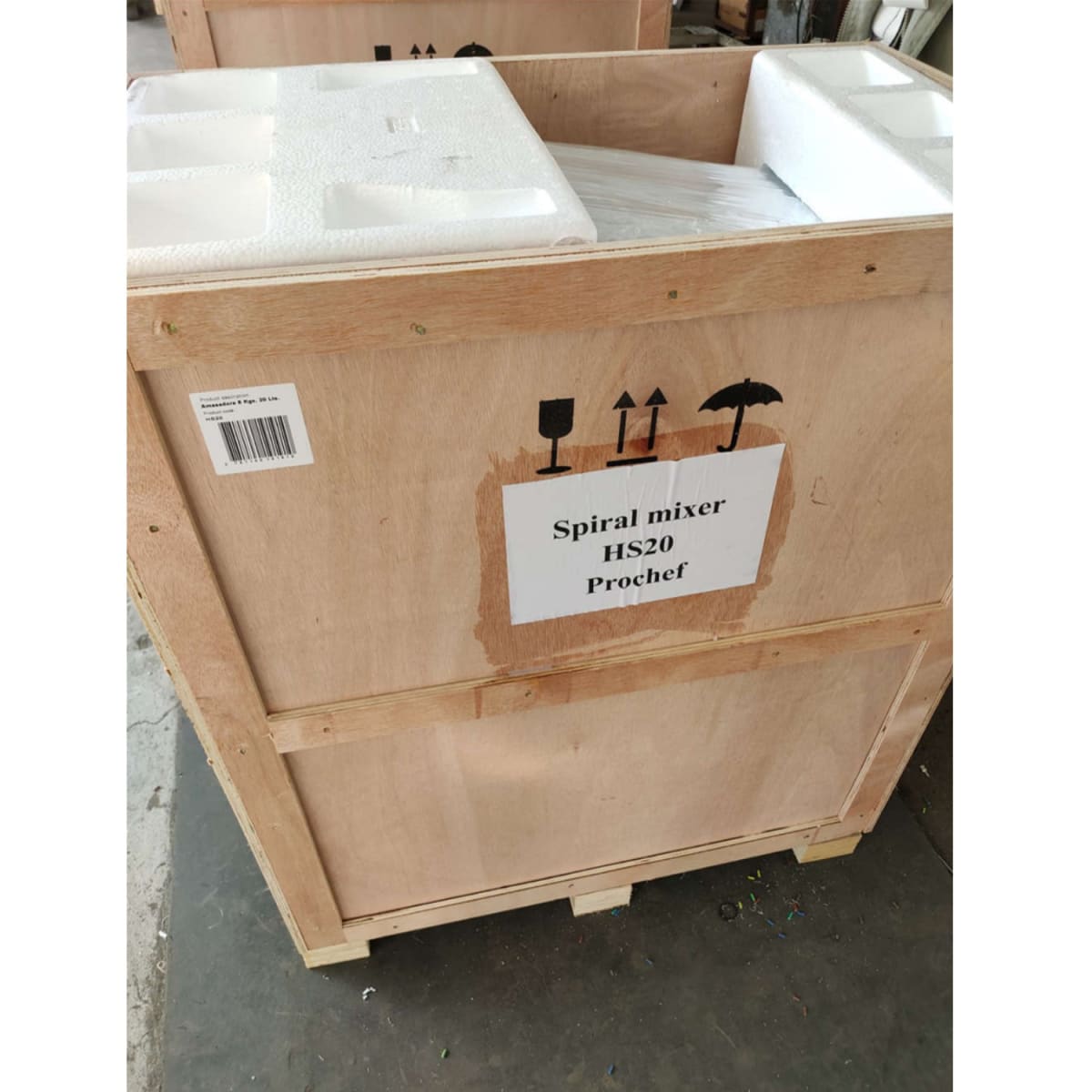 Amasadora industrial 20 LT, 8 KG, 1 velocidad6